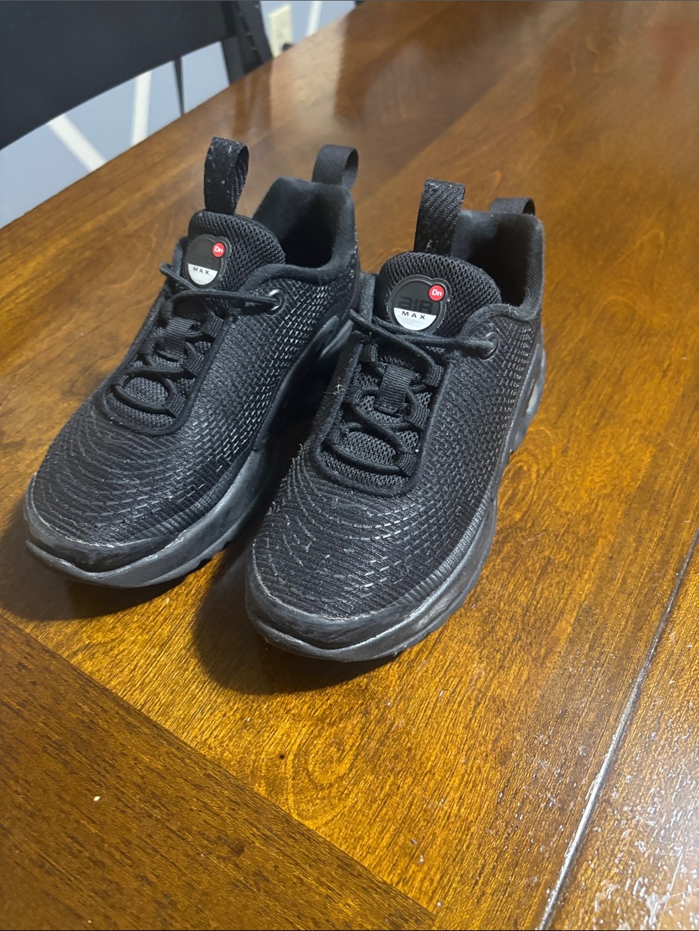 Kids Black Nike Air Max Athletic Sneakers